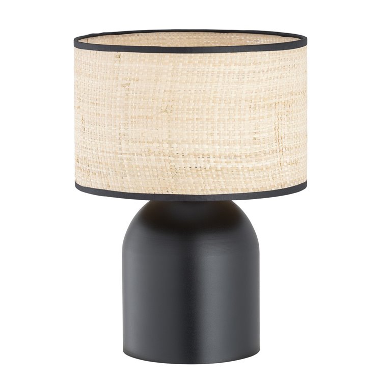 ASPEN LN1 BLACK/RATTAN EMIBIG Lampka nocna