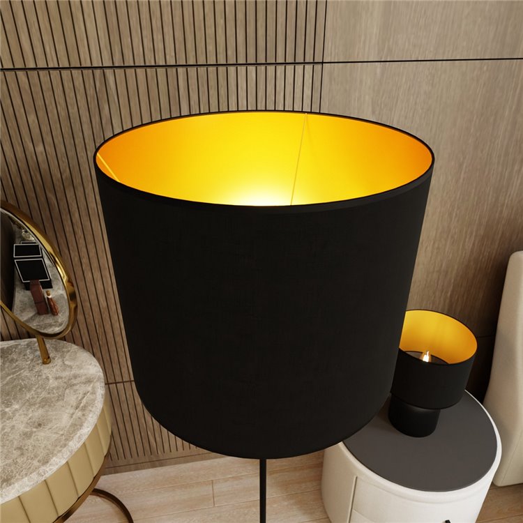 ASPEN LP1 BLACK/GOLD EMIBIG Lampa podłogowa