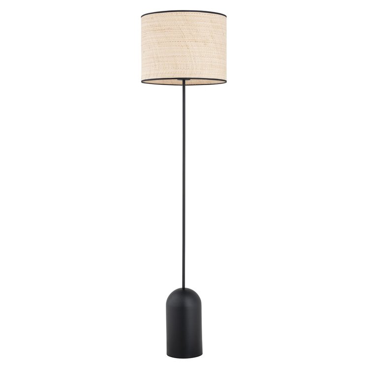 ASPEN LP1 BLACK/RATTAN EMIBIG Lampa podłogowa