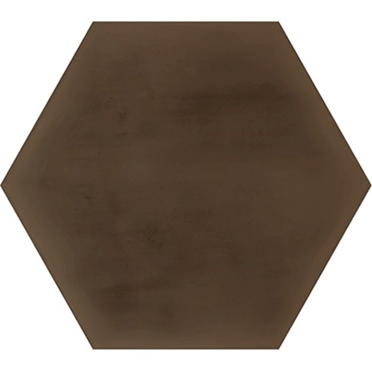 ZERO Hexagono Figuli Brown 15x17cm VIVES Płytka Porcelanowa