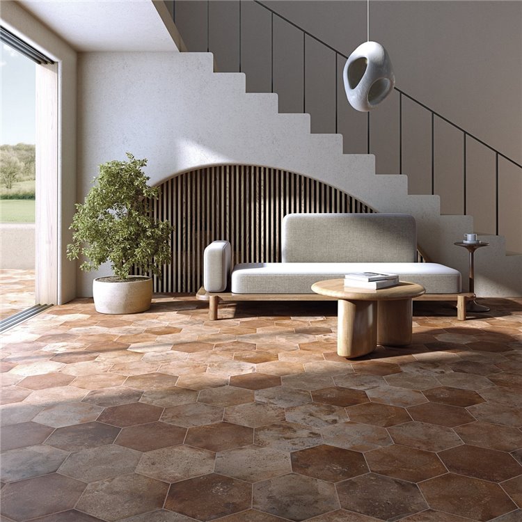 ZERO Hexagono Archai Bold R10 23,3x26,8cm VIVES Płytka Porcelanowa