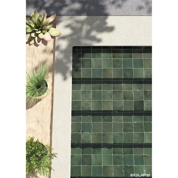 Spa&Pools Moss Green brillo 15x15 cm Equipe płytka porcelanowa