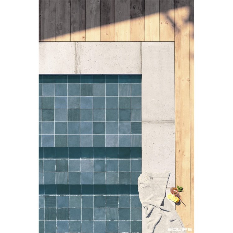 Spa&Pools Colonial Blue brillo 15x15 cm Equipe płytka porcelanowa