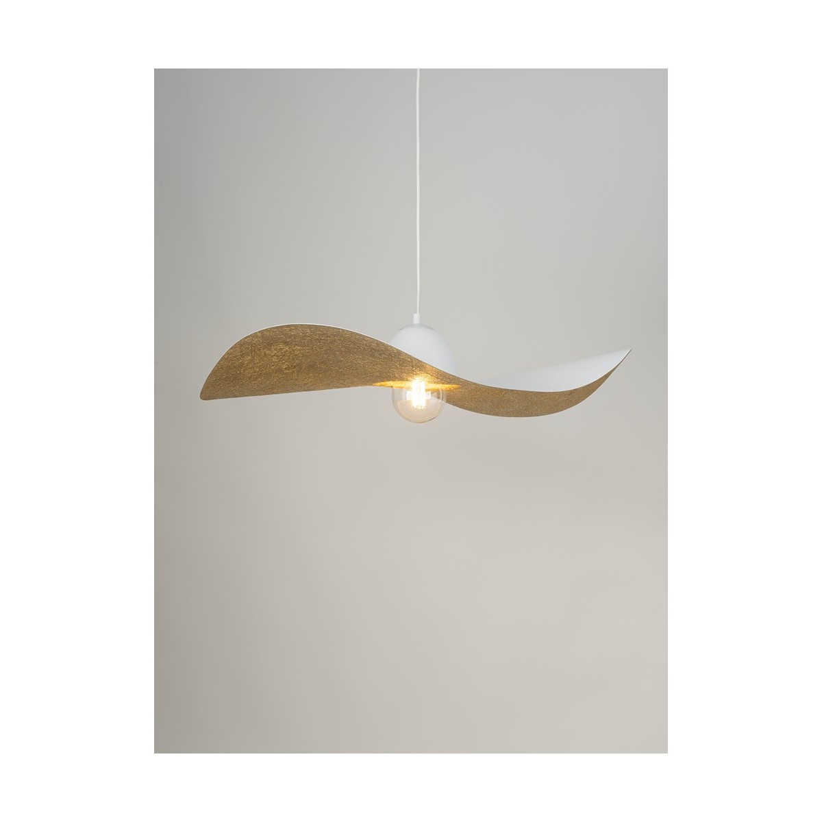 Kapello L biały/złoty ø 76cm SIGMA Lampa wisząca Kapello L biały/złoty ø 76cm SIGMA Lampa wisząca