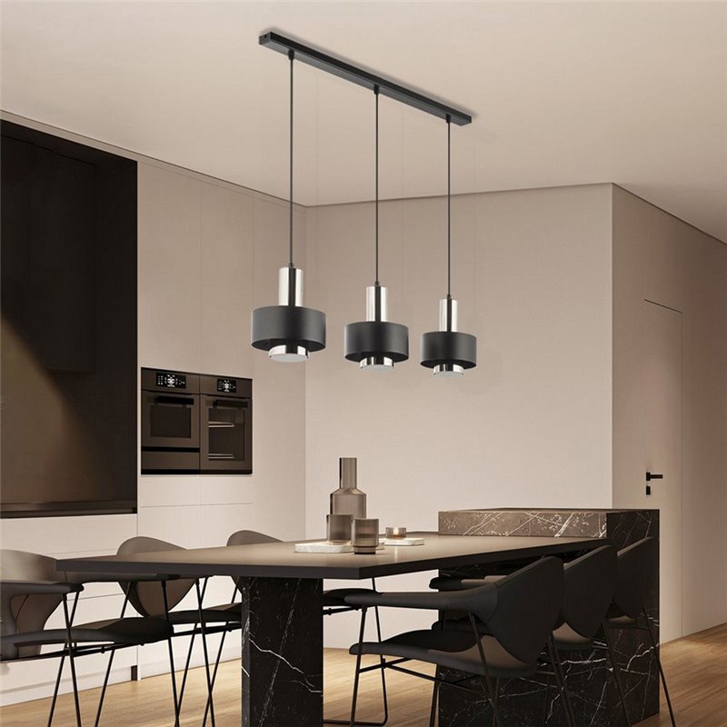 RIF LUX 3 czarny/srebrny SIGMA Lampa wisząca RIF LUX 3 czarny/srebrny SIGMA Lampa wisząca