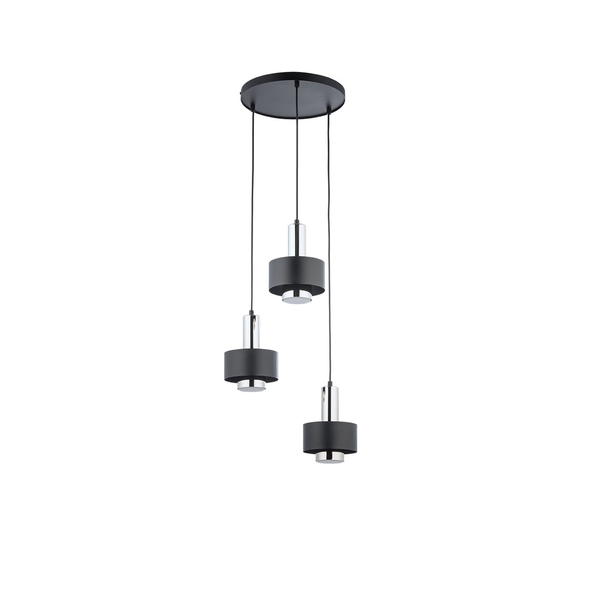 RIF LUX 3 KOŁO czarny/srebrny SIGMA Lampa wisząca RIF LUX 3 KOŁO czarny/srebrny SIGMA Lampa wisząca