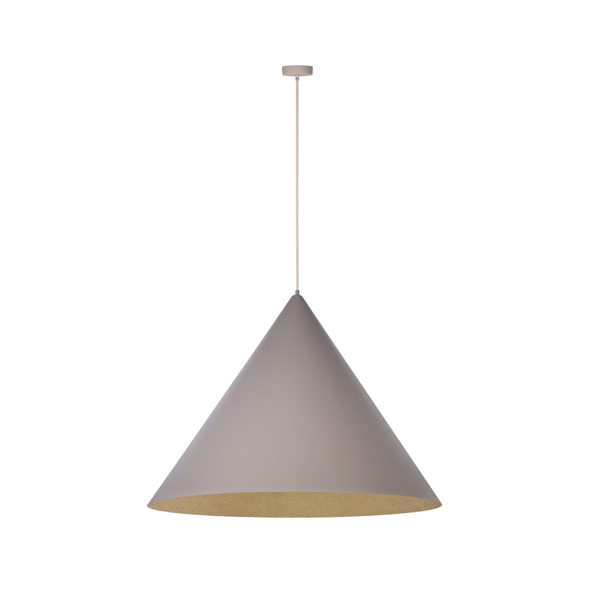 Vesuvio taupe/złoty L 3xE27 SIGMA Lampa wisząca Vesuvio taupe/złoty L 3xE27 SIGMA Lampa wisząca