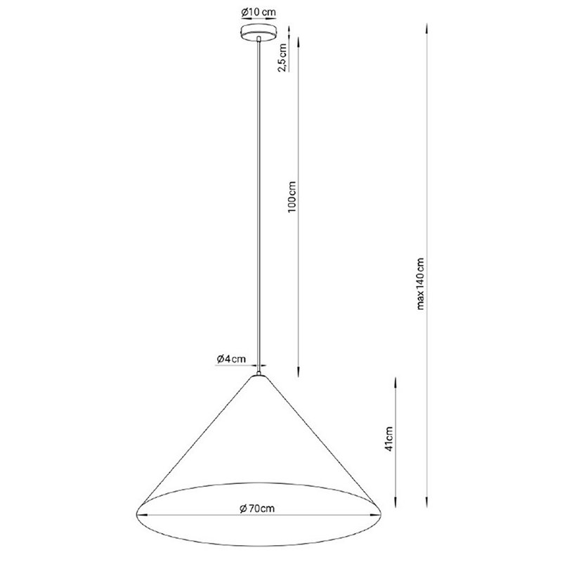 Vesuvio czarny/złoty M 3xE27 SIGMA Lampa wisząca Vesuvio czarny/złoty M 3xE27 SIGMA Lampa wisząca