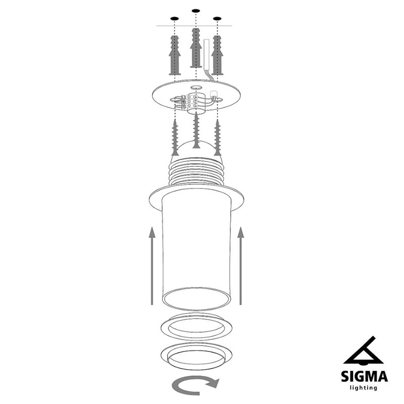 Solaris XL biały/miedziany SIGMA Plafon Solaris XL biały/miedziany SIGMA Plafon