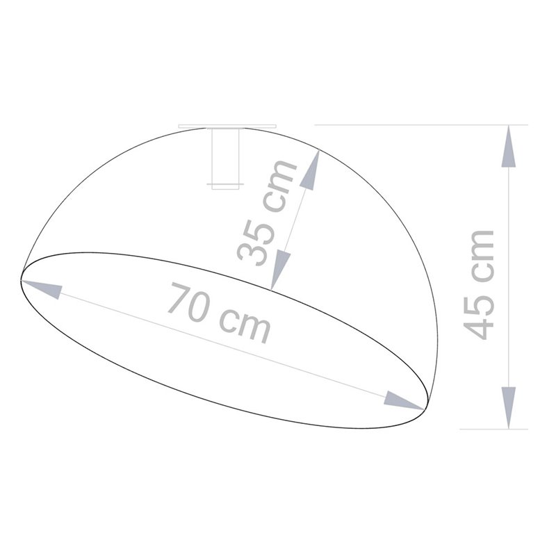 Sfera 70 złoty SIGMA Plafon Sfera 70 złoty SIGMA Plafon