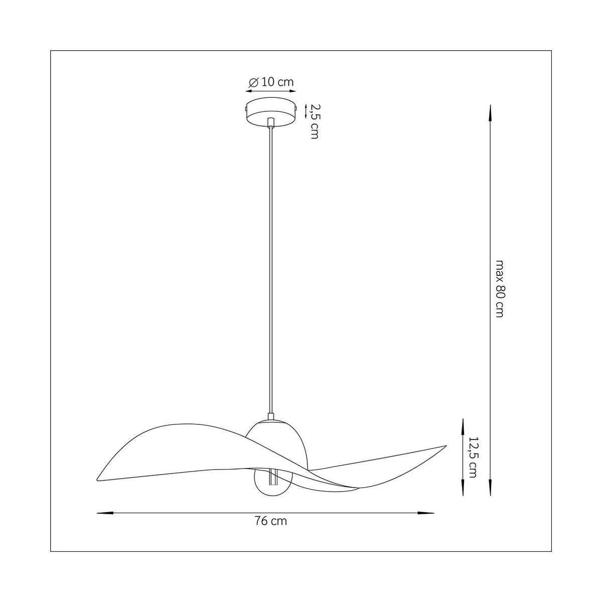 Kapello L biały/złoty ø 76cm SIGMA Lampa wisząca Kapello L biały/złoty ø 76cm SIGMA Lampa wisząca
