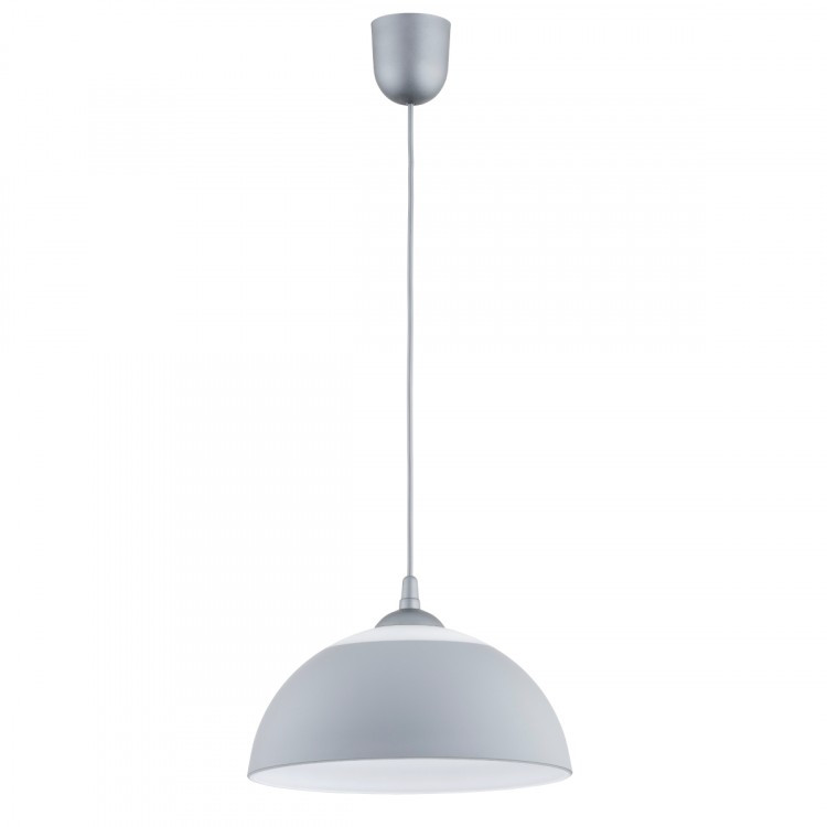 BEZA SREBRNA 1xE27 Alfa Lampa Wisząca 61290