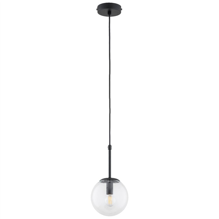 SEBIA CZARNA 1xE14 Alfa Lampa Wisząca