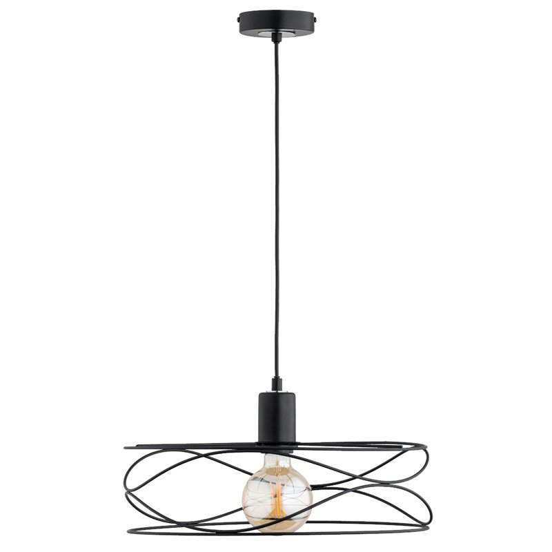 DIUK CZARNA 1xE27 Alfa Lampa Wisząca DIUK CZARNA 1xE27 Alfa Lampa Wisząca