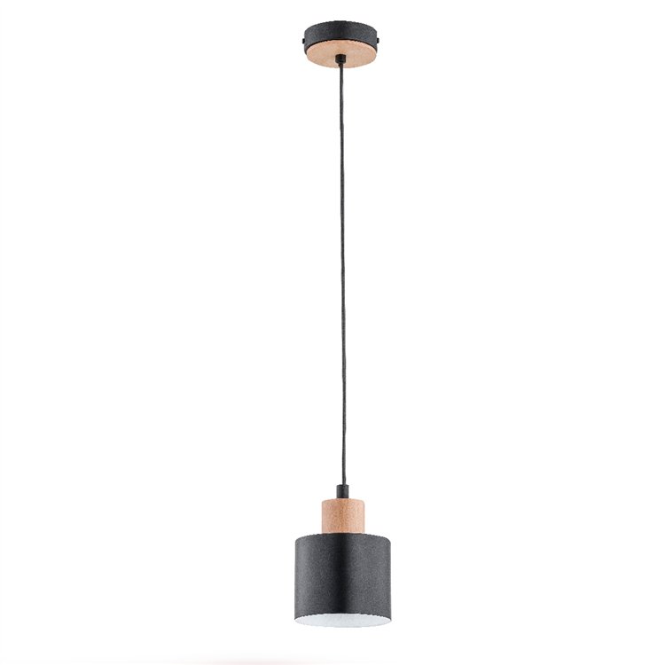 IVO CZARNA 1xE27 Alfa Lampa Wisząca