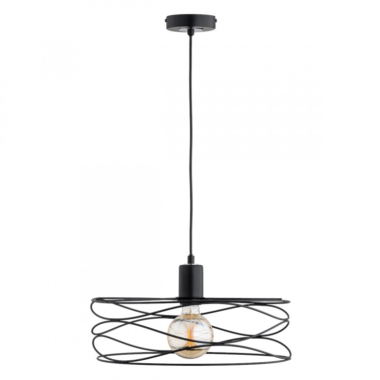 DIUK BIG CZARNA 1xE27 Alfa Lampa Wisząca 61260