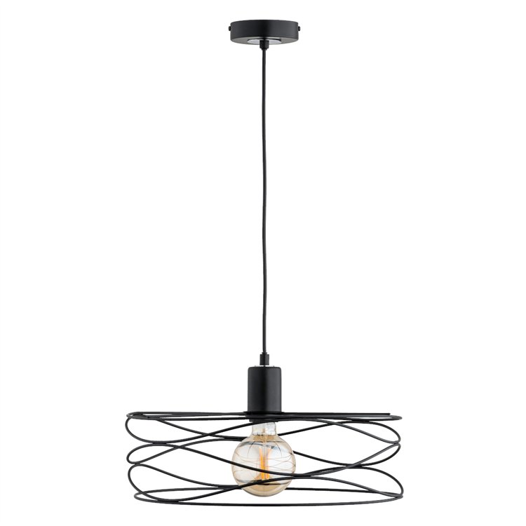 DIUK BIG CZARNA 1xE27 Alfa Lampa Wisząca