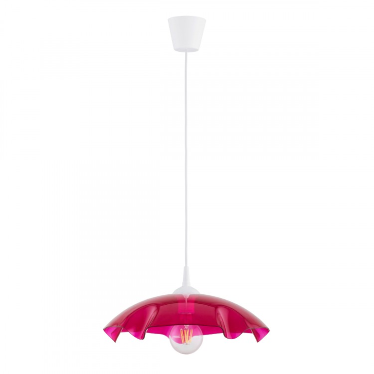 LILIA CZERWONA 1x E27 Alfa Lampa Wisząca 61350