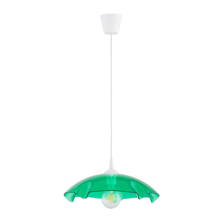 LILIA ZIELONA 1xE27 Alfa Lampa Wisząca