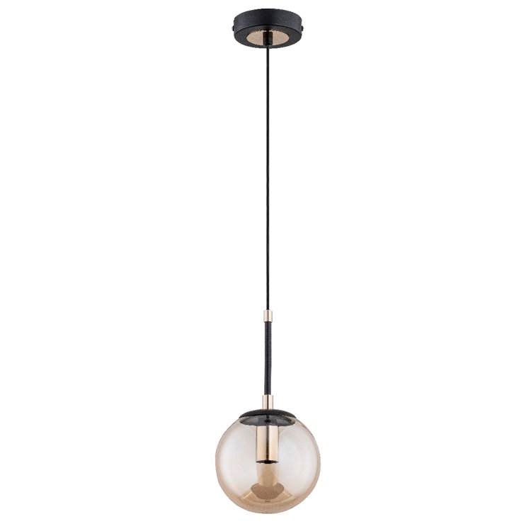 SEBIA CZARNA 1xE14 Alfa Lampa Wisząca