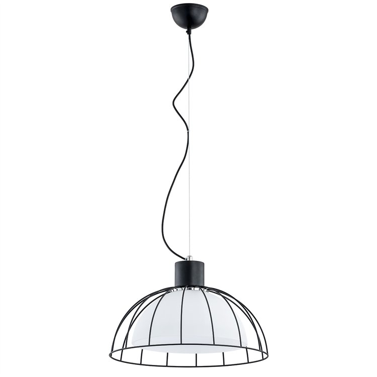 BONNY CZARNO-BIAŁA 1xE27 Alfa Lampa Wisząca