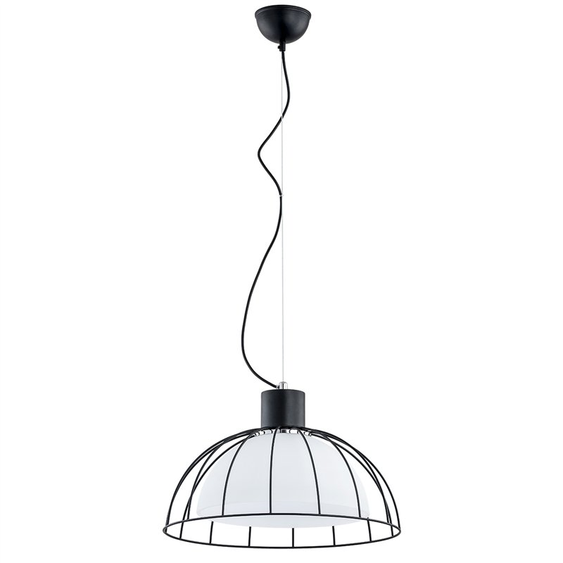 BONNY CZARNO-BIAŁA 1xE27 Alfa Lampa Wisząca BONNY CZARNO-BIAŁA 1xE27 Alfa Lampa Wisząca