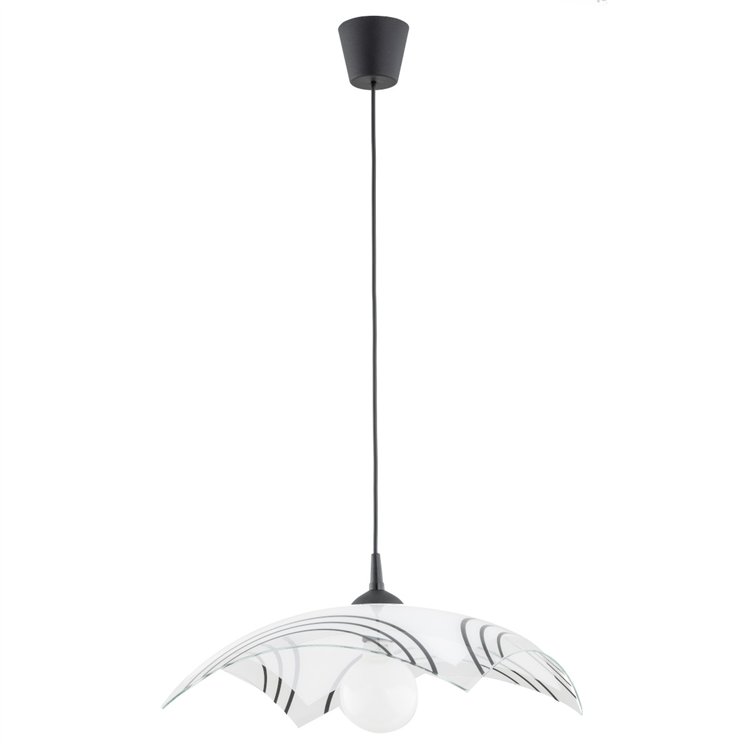 CHABER CZARNO-BIAŁA 1xE27 Alfa Lampa Wisząca