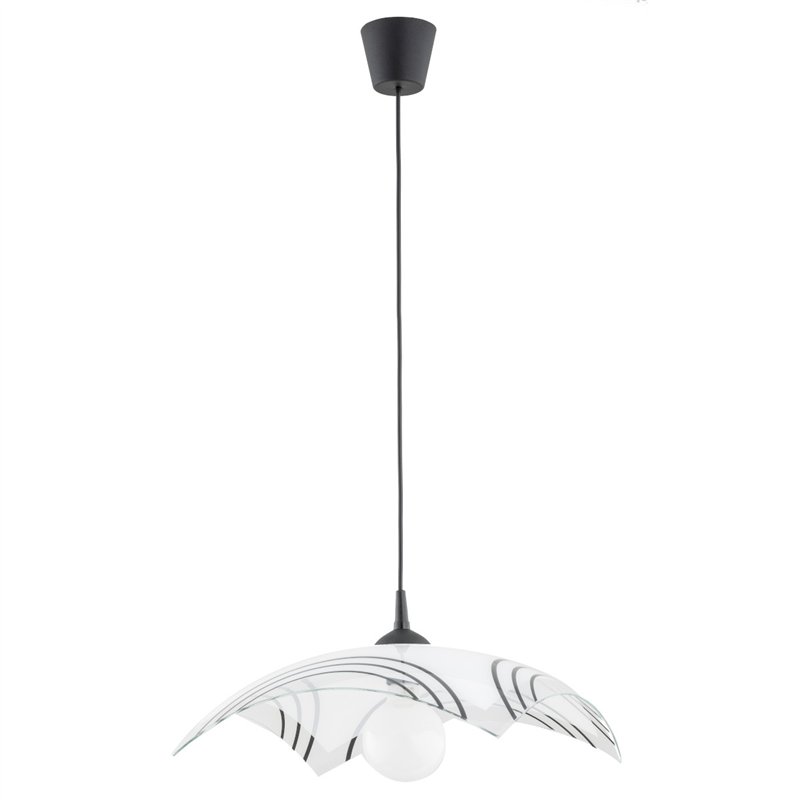 CHABER CZARNO-BIAŁA 1xE27 Alfa Lampa Wisząca CHABER CZARNO-BIAŁA 1xE27 Alfa Lampa Wisząca