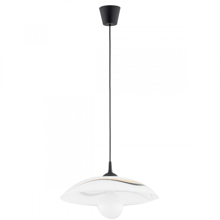 FIOŁEK CZARNO-BIAŁA 1xE27 Alfa Lampa Wisząca 60985