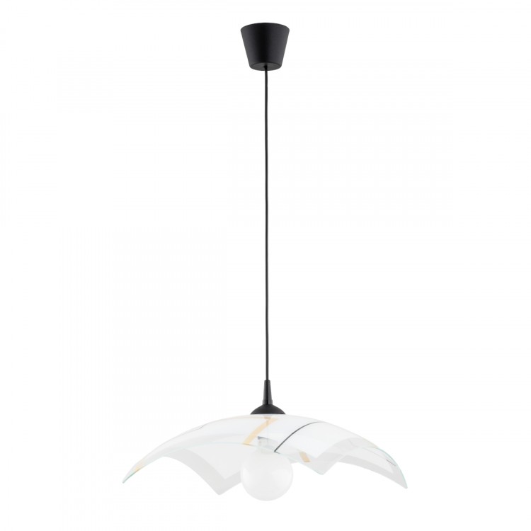 IRYS CZARNO-BIAŁA 1xE27 Alfa Lampa Wisząca 60987