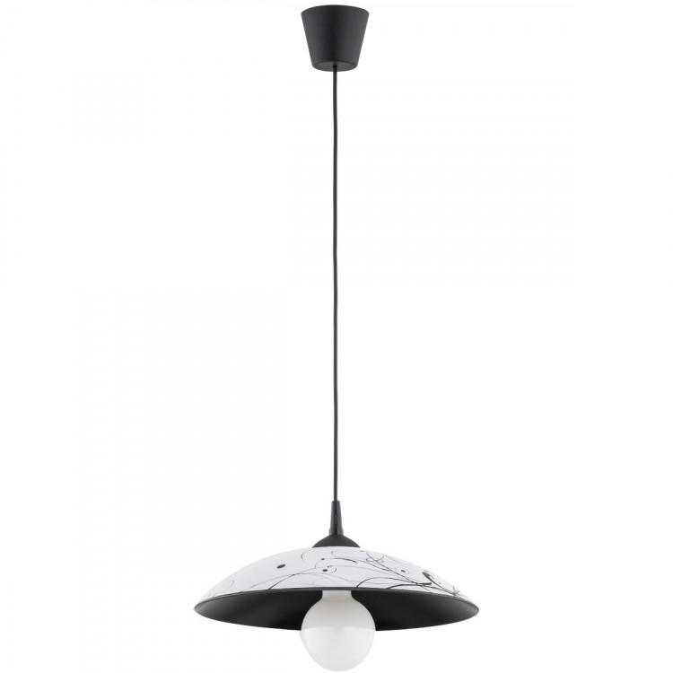 KAKTUS CZARNO-BIAŁA 1xE27 Alfa Lampa Wisząca 60988