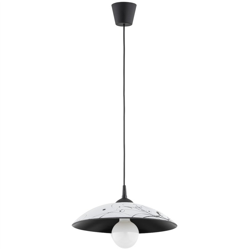 KAKTUS CZARNO-BIAŁA 1xE27 Alfa Lampa Wisząca KAKTUS CZARNO-BIAŁA 1xE27 Alfa Lampa Wisząca