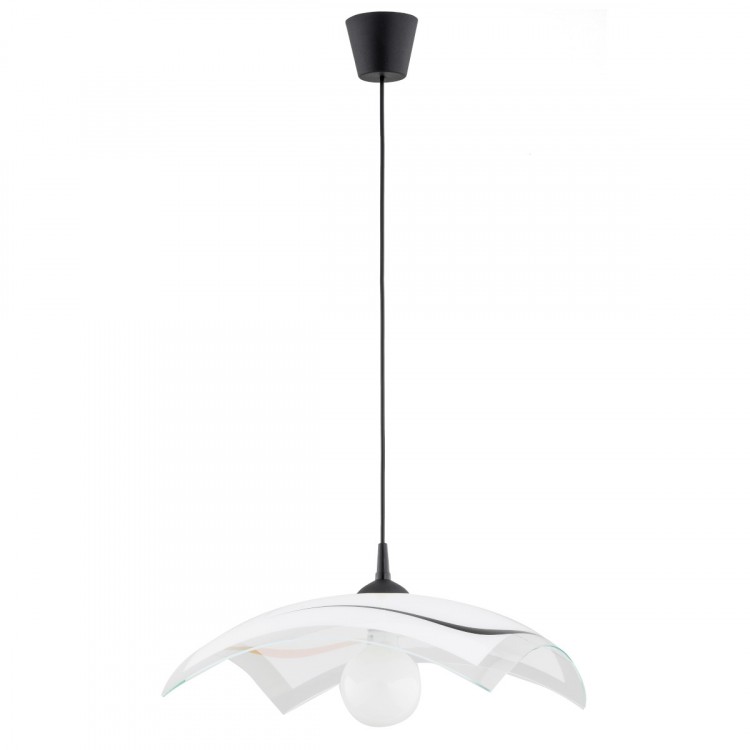 KAMELIA CZARNO-BIAŁA 1xE27 Alfa Lampa Wisząca 60979