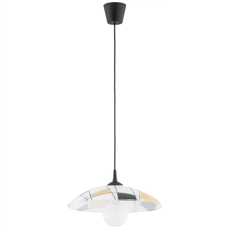 KROKUS CZARNO-BIAŁA 1xE27 Alfa Lampa Wisząca