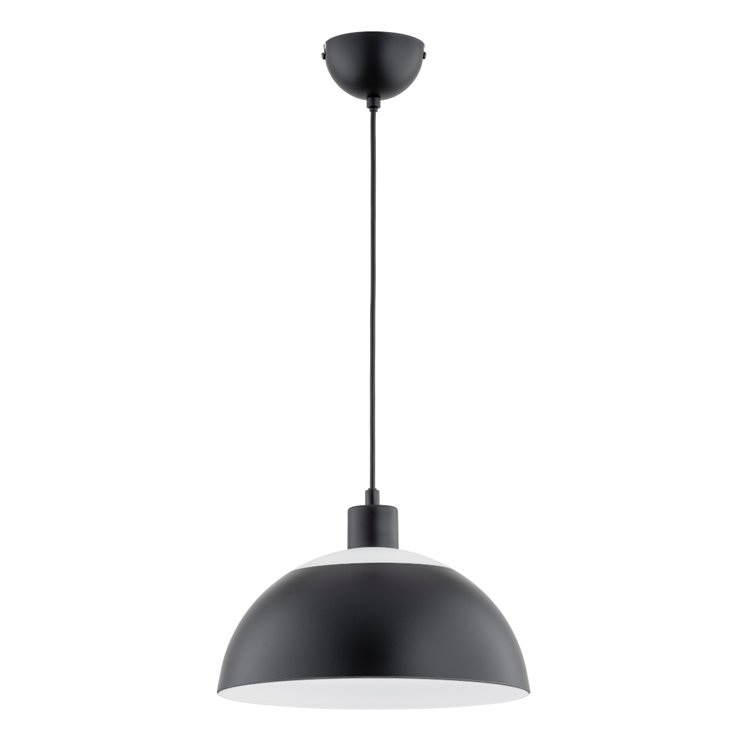 OKSA CZARNA 1xE27 Alfa Lampa Wisząca