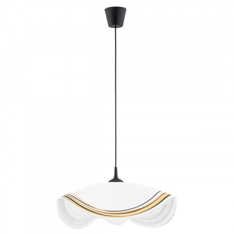 ŻONKIL CZARNO-BIAŁA 1xE27 Alfa Lampa Wisząca 60990