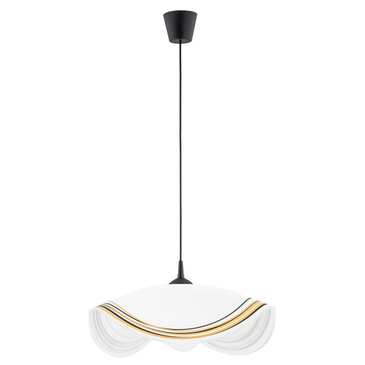 ŻONKIL CZARNO-BIAŁA 1xE27 Alfa Lampa Wisząca