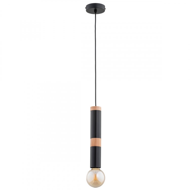 AKORD CZARNA 1xE27 Alfa Lampa Wisząca 60950