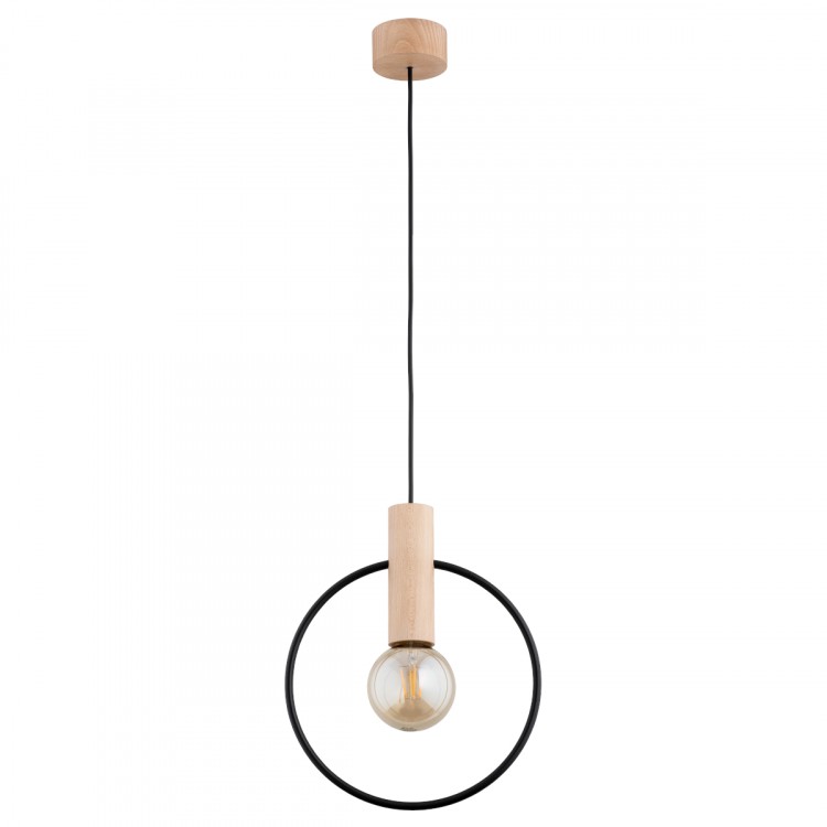 LABO DREWNIANA 1xE27 Alfa Lampa Wisząca 61135