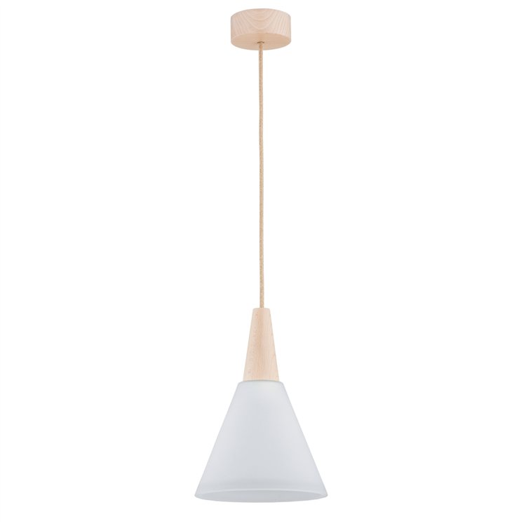 BEVEL DREWNIANA 1xE27 Alfa Lampa Wisząca