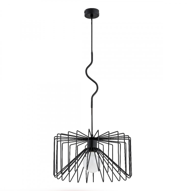 VERSO CZARNA 1xE27 Alfa Lampa Wisząca 60596