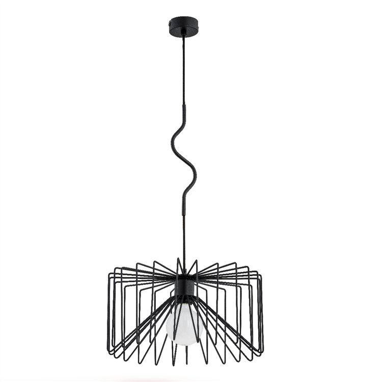 VERSO CZARNA 1xE27 Alfa Lampa Wisząca