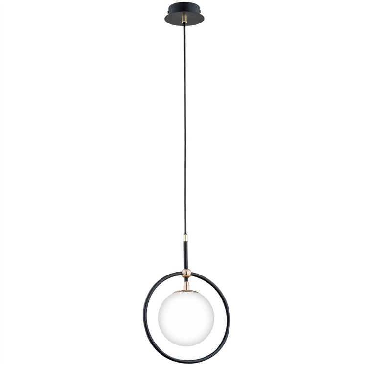 AKIRA CZARNO-BIAŁA 1xE14 Alfa Lampa Wisząca