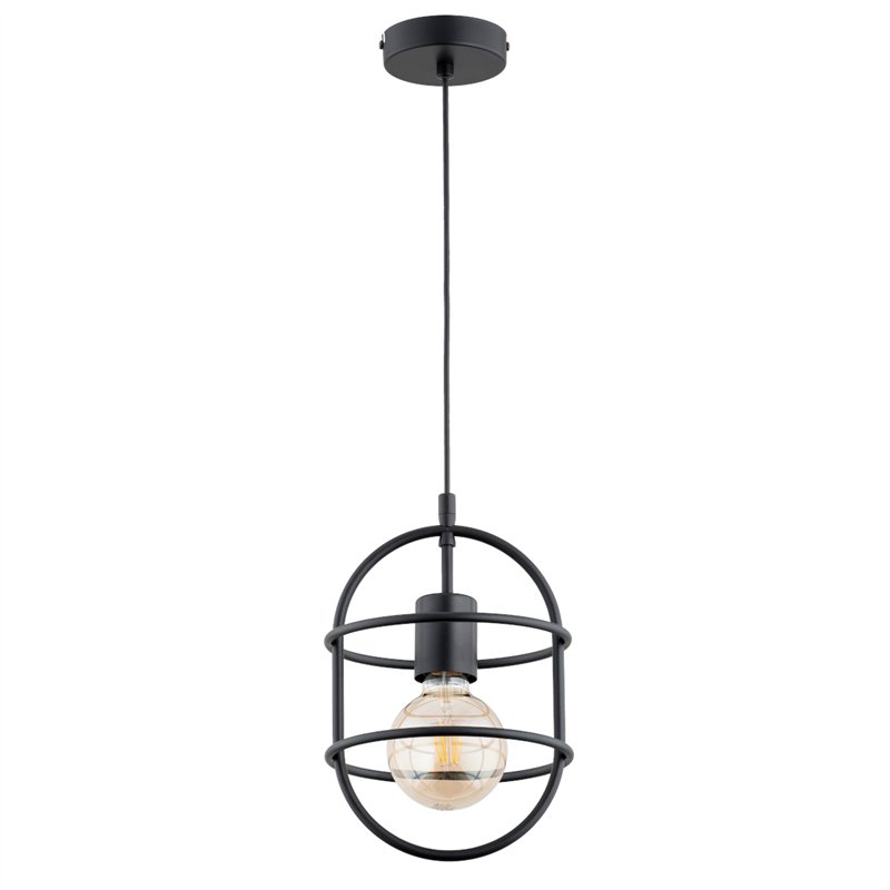JUNO CZARNA 1xE27 Alfa Lampa Wisząca JUNO CZARNA 1xE27 Alfa Lampa Wisząca