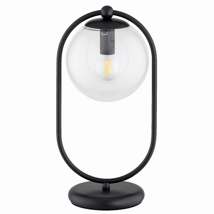 SEBIA CZARNA 1xE14 Alfa Lampka Nocna 28748