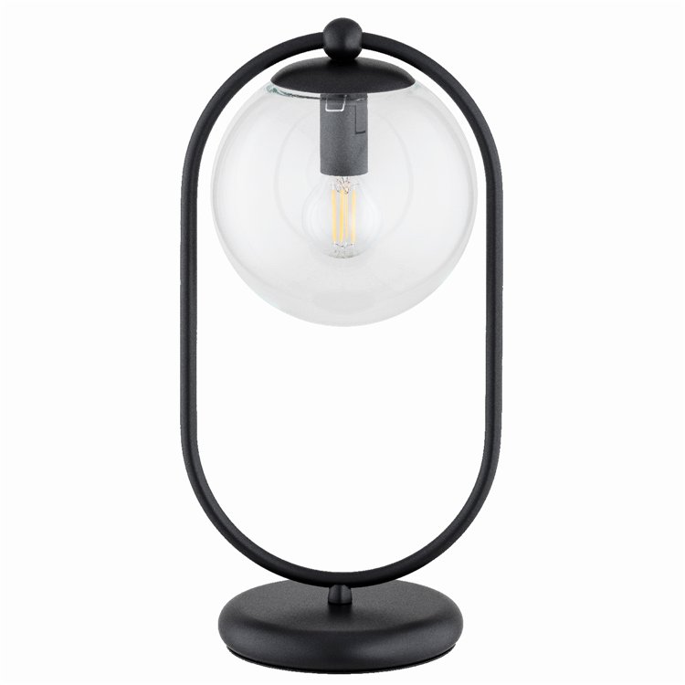 SEBIA CZARNA 1xE14 Alfa Lampka Nocna