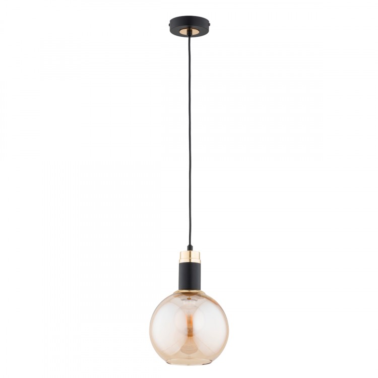 CELEST 200 ZŁOTA & CZARNA 1xE27 Alfa Lampa Wisząca 61425