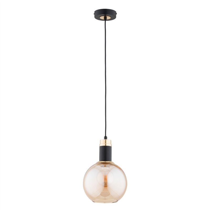 CELEST 200 ZŁOTA & CZARNA 1xE27 Alfa Lampa Wisząca CELEST 200 ZŁOTA & CZARNA 1xE27 Alfa Lampa Wisząca