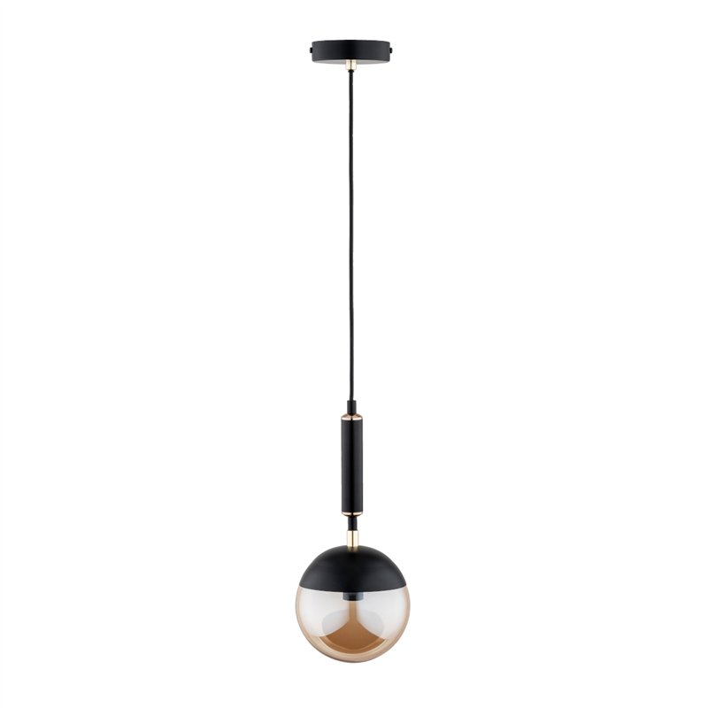 MARAKAS CZARNO-ZŁOTA 1xE14 Alfa Lampa Wisząca MARAKAS CZARNO-ZŁOTA 1xE14 Alfa Lampa Wisząca