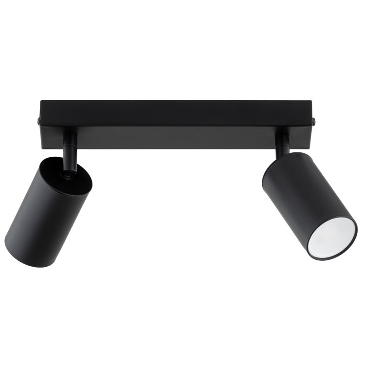 ATLET CZARNA 2xGU10 Alfa Lampa Sufitowa